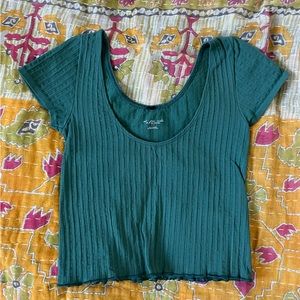 Urban Outfitters / Out from under green cropped baby tee size S